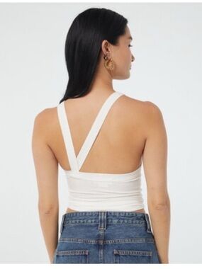 The Line by K White V-Back Tank Top